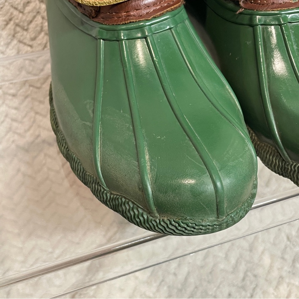 Steve Madden Women's Green Ankle Rain Duck Boots size‎ 7 Preppy - Picture 12 of 15